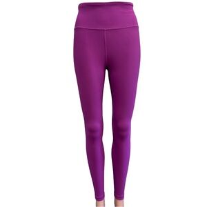 Athleta Elation Rib Tight Leggings Magenta Yoga Workout XS